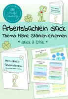 Vorschau - Stundenentwürfe - Materialpaket: Arbeitsbüchlein zu Glück, Stärken & Ermutigung (Glück und Ethik - Unterrichtsreihe) - Seite 1