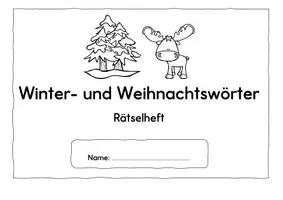 Vorschau - Arbeitsblätter - Suchsel Winter- und Weihnachten, Rätselheft - Seite 1