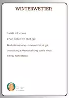 Vorschau - Arbeitsblätter - Winterwetter zum Lesen, Markieren und Wettersymbole festigen - Seite 3