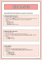 Vorschau - Arbeitsblätter - Die Kasus: Übersicht und Übungen (A1) - Seite 1