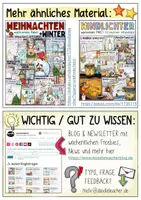 Vorschau - Mal- und Bastelvorlagen - Winterstadt Windlichter / Weihnachten – Kreative Vorlagen / Kerzen Winter - Seite 1