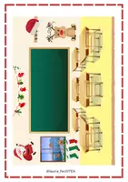 Vista previa - Tarjetas / Manipulativos - Mi colegio en Navidad. Comprensión lectora y FFEE - página 1