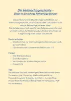 Vorschau - Arbeitsblätter - Die Weihnachtsgeschichte - Ordnen und kleben - Seite 1