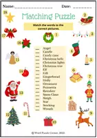 Vorschau - Arbeitsblätter - Christmas: Vocabulary Puzzles in English - Seite 3