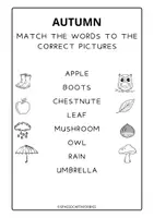 anteprima - Esercizi - AUTUMN WORDS AUTUNNO INGLESE - Pagina di copertina