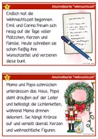 Vorschau - Arbeitsblätter - Weihnachtszeit - Lese- & Abschreibkartei - Druckschrift - Seite 2