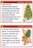 Vorschau - Arbeitsblätter - Weihnachtszeit - Lese- & Abschreibkartei - Druckschrift - Seite 3