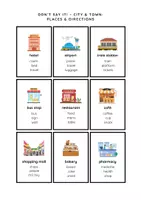 Vorschau - Arbeitsblätter - Don’t Say It! – Cities, Places & Directions Vocabulary – Speaking Game for ESL - Seite 3