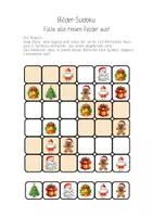 Vorschau - Spiele - Weihnachts-Sudoko mit süßen Motiven Test Freebie - Seite 1