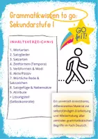 Vorschau - Aufgabenkarten - Grammatikwissen to go (Sekundarstufe I) - Deckblatt