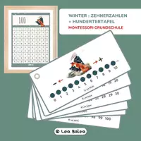 Vorschau - Stationenlernen - Essential Mathe-Kit: Winter (Addition, Subtraktion & Zehnerzahlen bis 100) - Seite 1