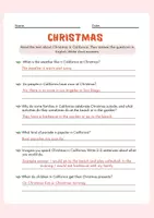 Vorschau - Arbeitsblätter - Christmas in California – Reading Comprehension & Quiz - Seite 3