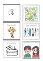 Vista previa - Tarjetas / Manipulativos - personal pronouns - flashcards - página 3