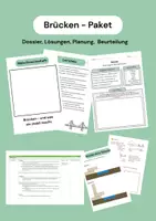Vorschau - Unterrichtsreihen - Brücken - Gesamtpaket inkl. Planung - Deckblatt