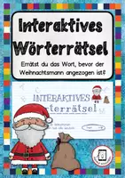 Vorschau - Spiele - Interaktives Wörterrätsel zu Weihnachtswörtern - Deckblatt