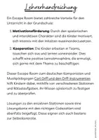 Vorschau - Arbeitsblätter - Escape Room - Carl Orff & Orff-Instrumente - Seite 1