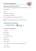 Vorschau - Arbeitsblätter - Einführung: present progressive - Deckblatt