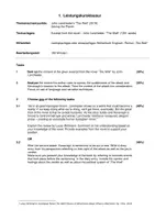 Vorschau - Klassenarbeiten - Klausurvorschlag zum Roman "The Wall" von John Lanchester - Deckblatt