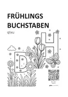 Vorschau - Mal- und Bastelvorlagen - FRÜHLING-BUCHSTABEN ALS AUSMALVORLAGE - Deckblatt