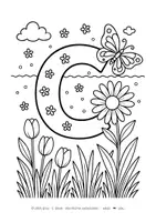Vorschau - Mal- und Bastelvorlagen - FRÜHLING-BUCHSTABEN ALS AUSMALVORLAGE - Seite 3