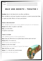 Aperçu - Expériences - Die Geschichte von Max und Moritz : Theater - Page de couverture
