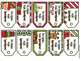 Προεπισκόπηση - Flashcards - Καρτελάκια με χριστουγεννιάτικες ευχές - Σελίδα 1