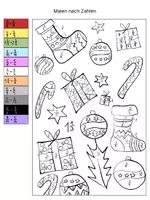 Vorschau - Spiele - Bruch-Malspaß: Das entspannte Mathe-Rätsel vor Weihnachten - Seite 1