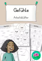 Vorschau - Arbeitsblätter - Gefühle Arbeitsblätter - Deckblatt