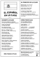 Vorschau - Arbeitsblätter - FRASES ÚTILES EN LA CLASE DE ESPAÑOL - Seite 1