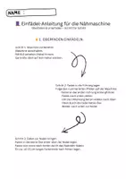 Vorschau - Arbeitsblätter - 🧵 Einfädel-Anleitung für die Nähmaschine - Deckblatt