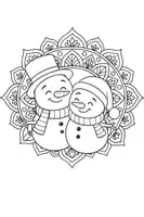 Vorschau - Mal- und Bastelvorlagen - Mandala Schneemann - Seite 3