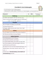 Vorschau - Arbeitsblätter - Checkliste für eine Inhaltsangabe - Seite 1