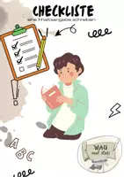 Vorschau - Arbeitsblätter - Checkliste für eine Inhaltsangabe - Deckblatt