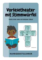 Vorschau - Mal- und Bastelvorlagen - Stimmwürfel Vorlesetheater - Deckblatt