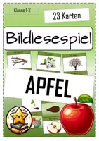 Vorschau - Spiele - Apfel Bildlesespiel -Ich habe-Wer hat?- Klasse 1 - Deckblatt
