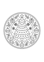 Vorschau - Mal- und Bastelvorlagen - Mandalas Weihnachten - Seite 1