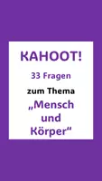 Vorschau - Spiele - 33 Fragen zum Themebereich "Mensch und Körper" / SU 3/4 - Deckblatt