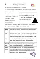 Vorschau - Arbeitsblätter - How to analyze a fictional text: Language, atmohsphere, narrative perspective, Englisch Oberstufe - Seite 2