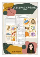 Vorschau - Arbeitsblätter - Lesespaziergang Kleidung Minimin - Deckblatt