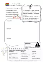 Vorschau - Arbeitsblätter - Holding a one-minute speech: Gender roles, gender equality?! - Seite 1