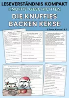 Vorschau - Arbeitsblätter - Knuffies backen Kekse - Knuffies-Geschichten | Leseverständnis Klasse 1 + 2 - Deckblatt