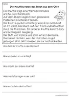 Vorschau - Arbeitsblätter - Knuffies backen Kekse - Knuffies-Geschichten | Leseverständnis Klasse 1 + 2 - Seite 2