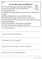 Vorschau - Arbeitsblätter - Knuffies backen Kekse - Knuffies-Geschichten | Leseverständnis Klasse 1 + 2 - Seite 3