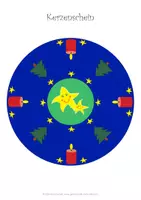 Vorschau - Mal- und Bastelvorlagen - einfache Mandalas für einen strahlenden Advent – passend zur Glückspunkt-Methode mit den Glückssternen - Seite 3