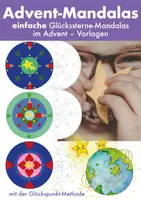 Vorschau - Mal- und Bastelvorlagen - einfache Mandalas für einen strahlenden Advent – passend zur Glückspunkt-Methode mit den Glückssternen - Deckblatt