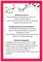 Voorbeeld - Muziek blue-bot mat - Pagina 1