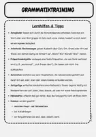 Vorschau - Arbeitsblätter - Fit für die Schulaufgabe: Satzglieder, Satzverbindungen, Nebensätze, Satzbau, Kommas anwenden - Grammatiktraining Übungsheft Klasse 5 - Seite 1