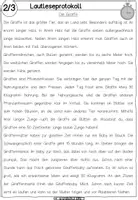 Vorschau - Arbeitsblätter - Lautleseprotokolle - Ermittlung Lesegeschwindigkeit Lesetandem - Seite 3