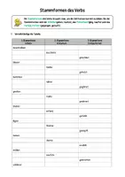 Vorschau - Arbeitsblätter - Stammformen des Verbs - Arbeitsblatt - Seite 3