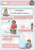 Vorschau - Arbeitsblätter - Lesetandem Übungsheft Klasse 2 u 3 - Leseflüssigkeit trainieren - Deckblatt